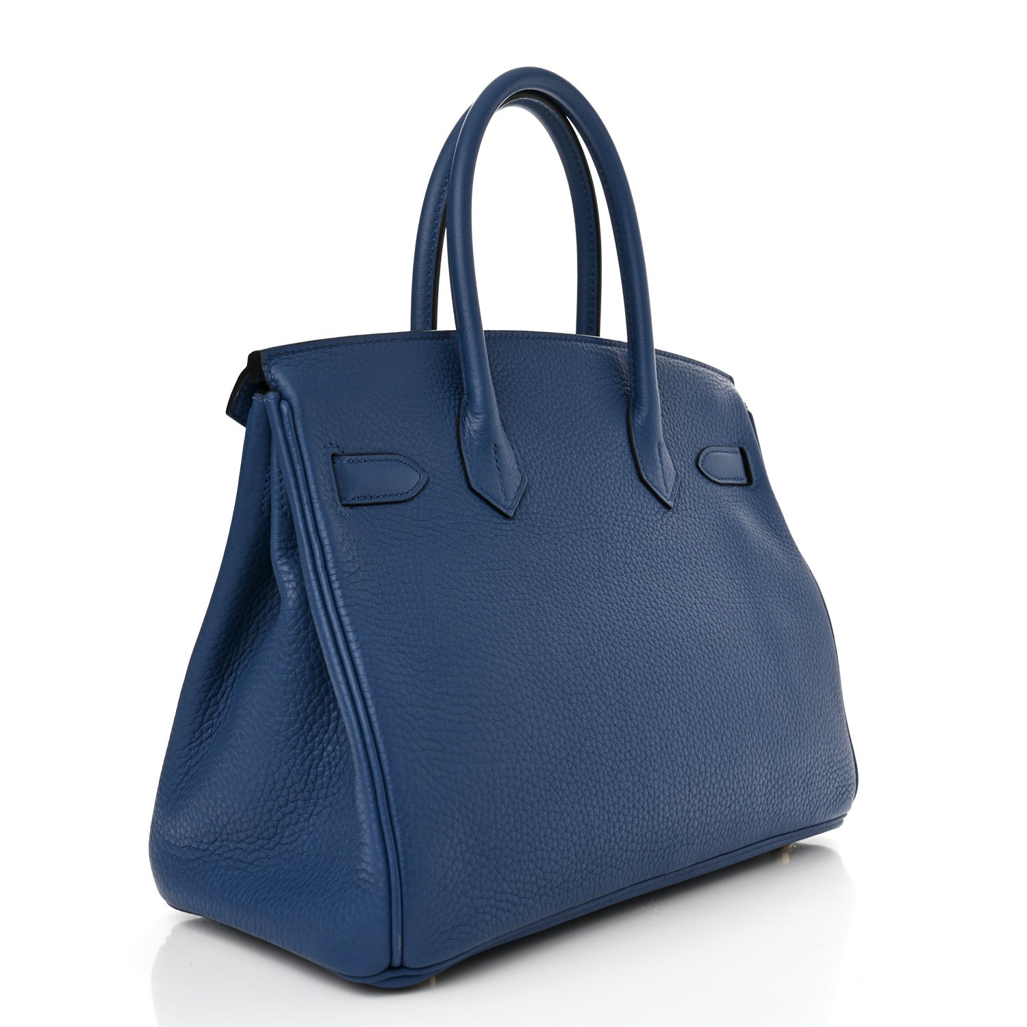Hermes Taurillon Clemence Birkin 30 Bleu Agate 3 of 17