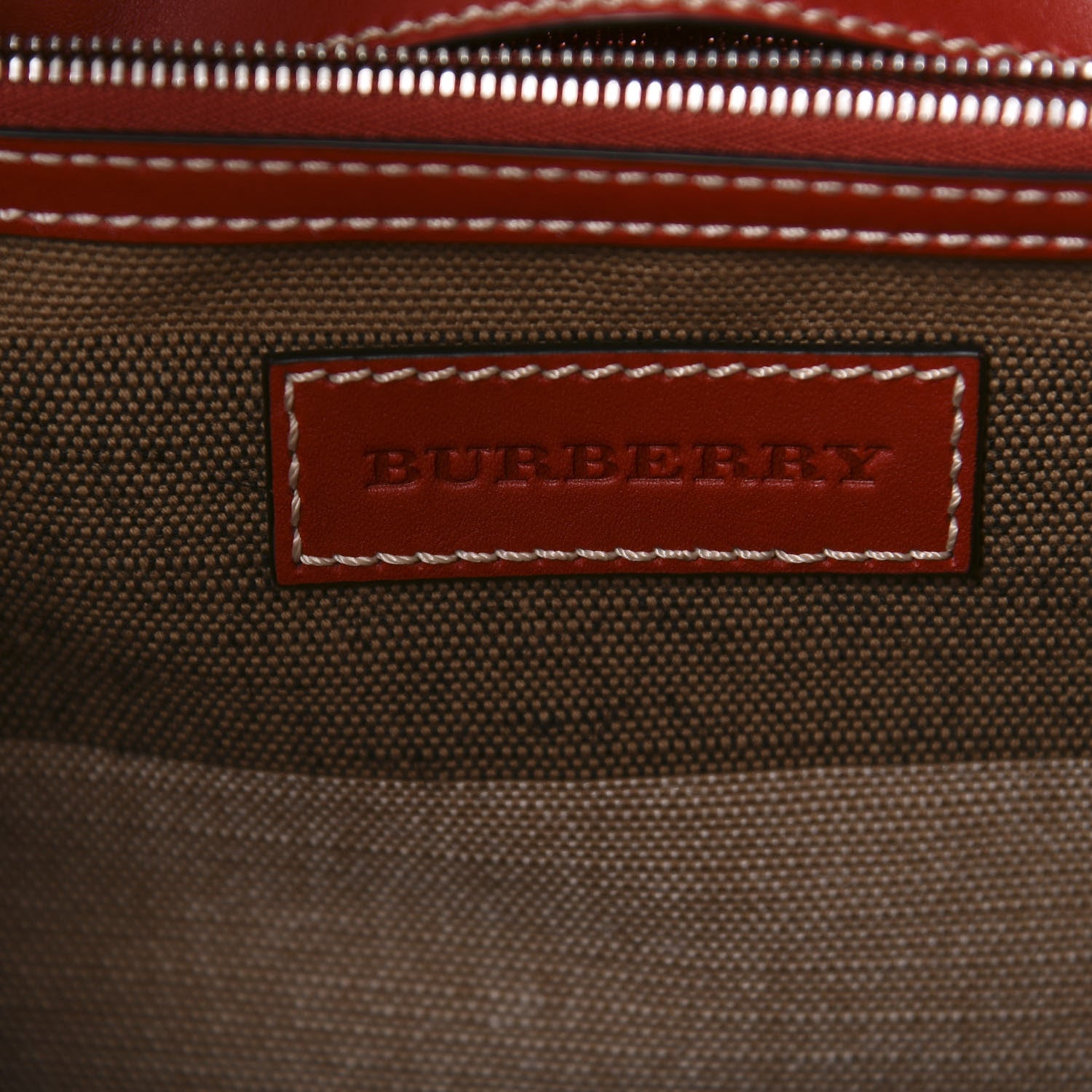 Burberry Canvas Mega Check Medium Maidstone Cadmium Red 8 of 11