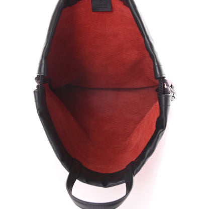 Gucci Calfskin Coco Capitan Logo Drawstring Backpack Hibiscus Red 4 of 8