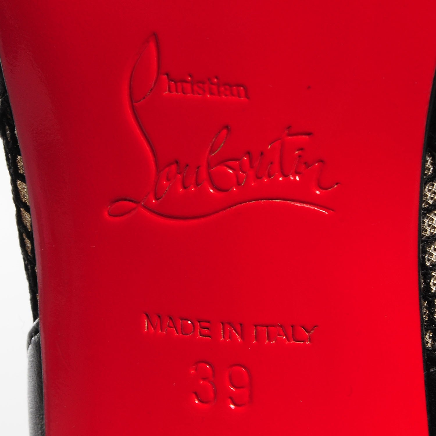 Christian Louboutin Patent Calf Mesh Bandy 100 Pumps Leopard 39 6 of 6
