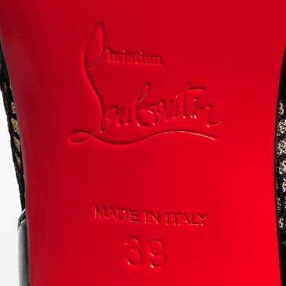 Christian Louboutin Patent Calf Mesh Bandy 100 Pumps Leopard 39 6 of 6