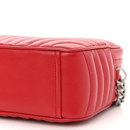 Prada Soft Calfskin Diagramme Camera Bag Rosso 9 of 9