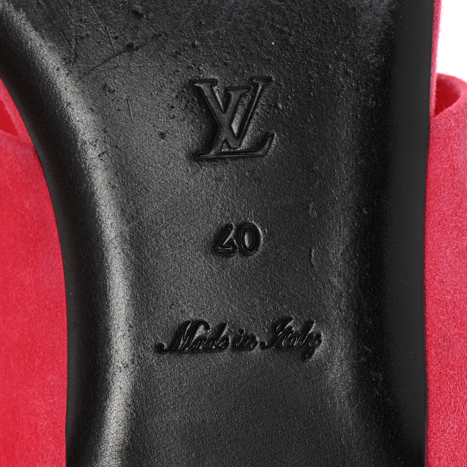 Louis Vuitton Suede Bayfront Flat Mules 40 Framboise 7 of 9