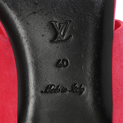 Louis Vuitton Suede Bayfront Flat Mules 40 Framboise 7 of 9