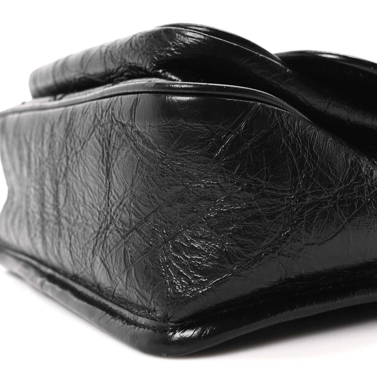 Saint Laurent Crinkled Calfskin Matelasse Monogram Baby Niki Chain Satchel Black 10 of 10
