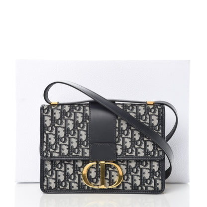Christian Dior Oblique 30 Montaigne Flap Bag Blue 11 of 11