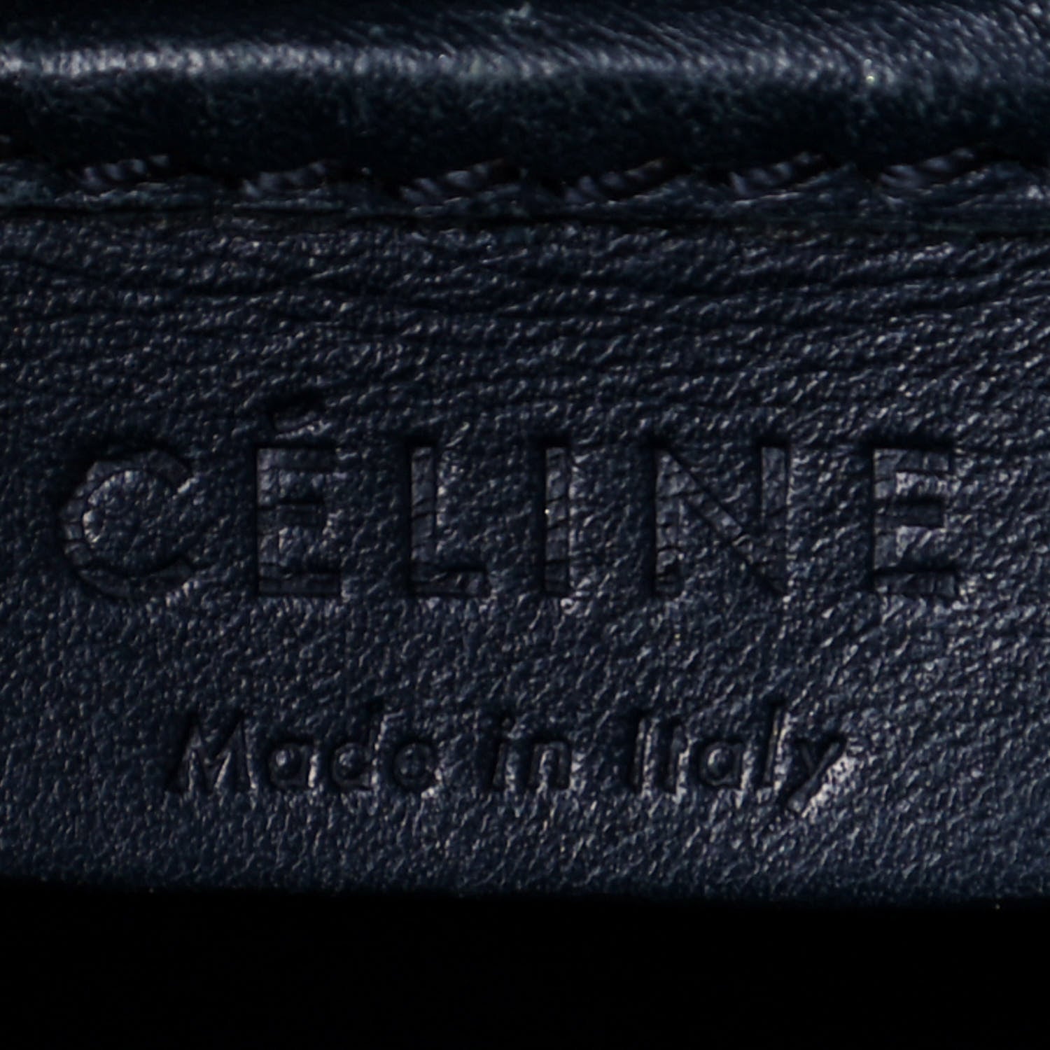 Celine Smooth Calfskin Nano Luggage Midnight 6 of 12