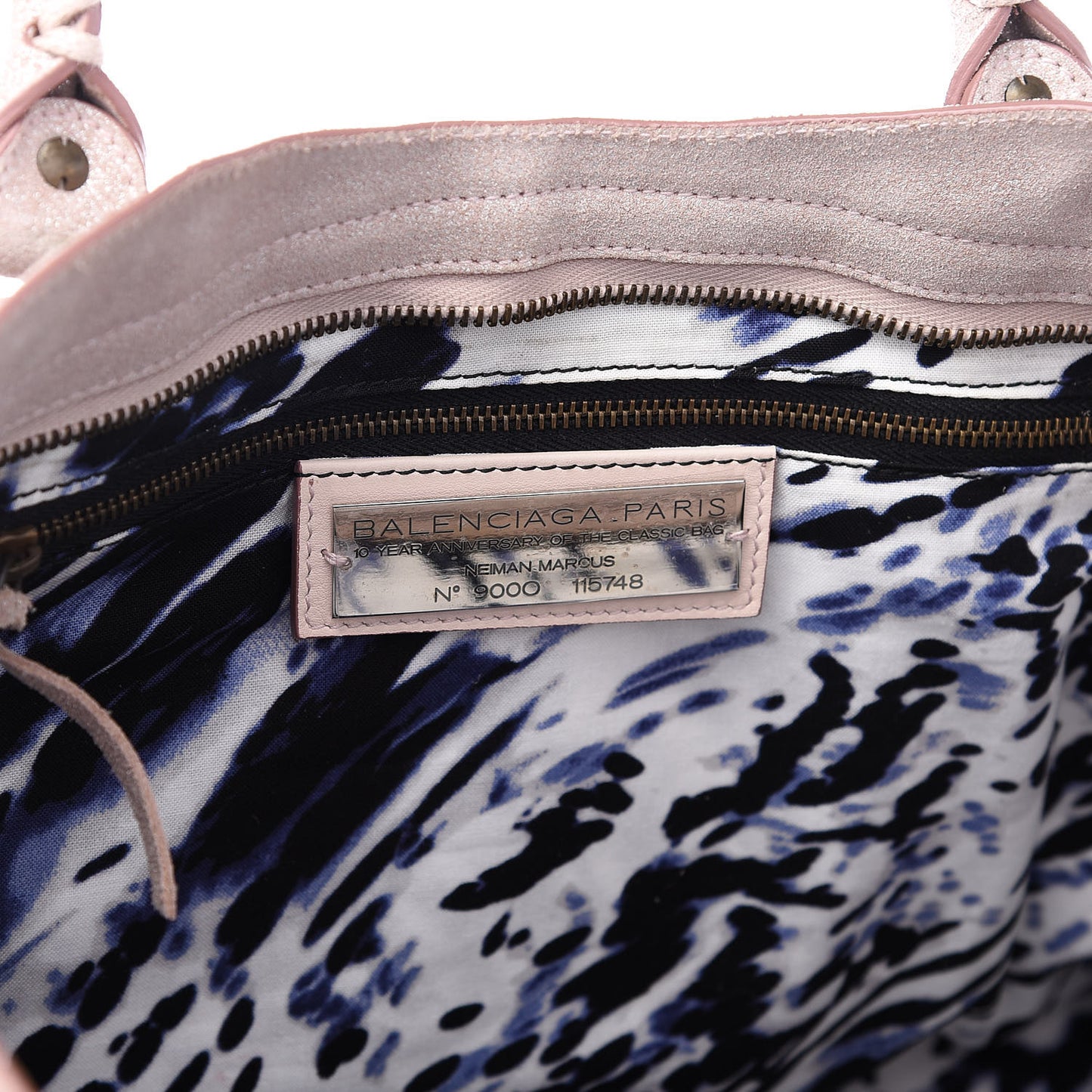 Metallic Craquele Calfskin Classic Hardware City Bois de Rose