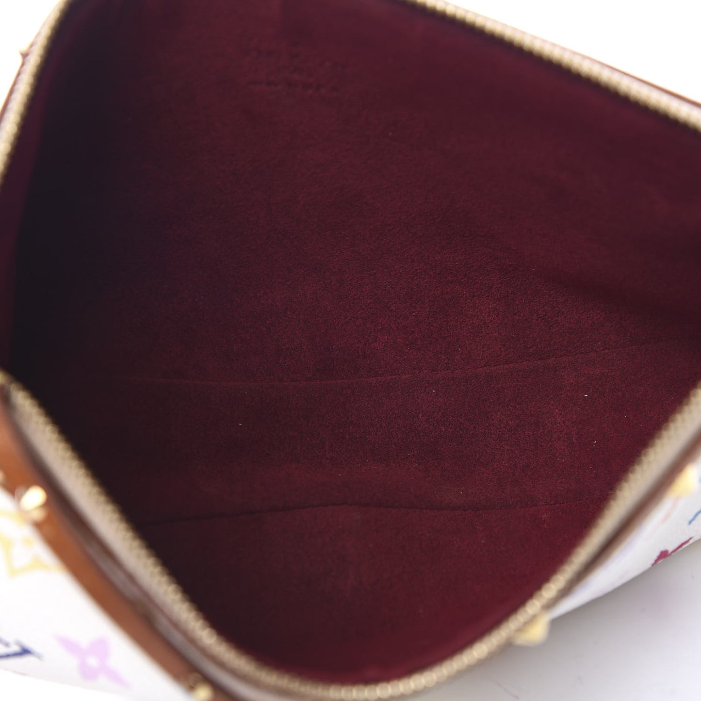 Monogram Multicolor Pochette Accessories White