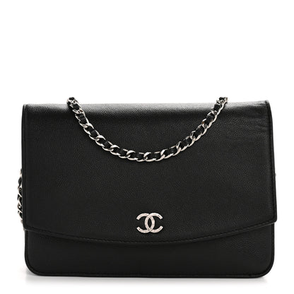 Chanel Caviar Sevruga Wallet on Chain WOC Black 1 of 13