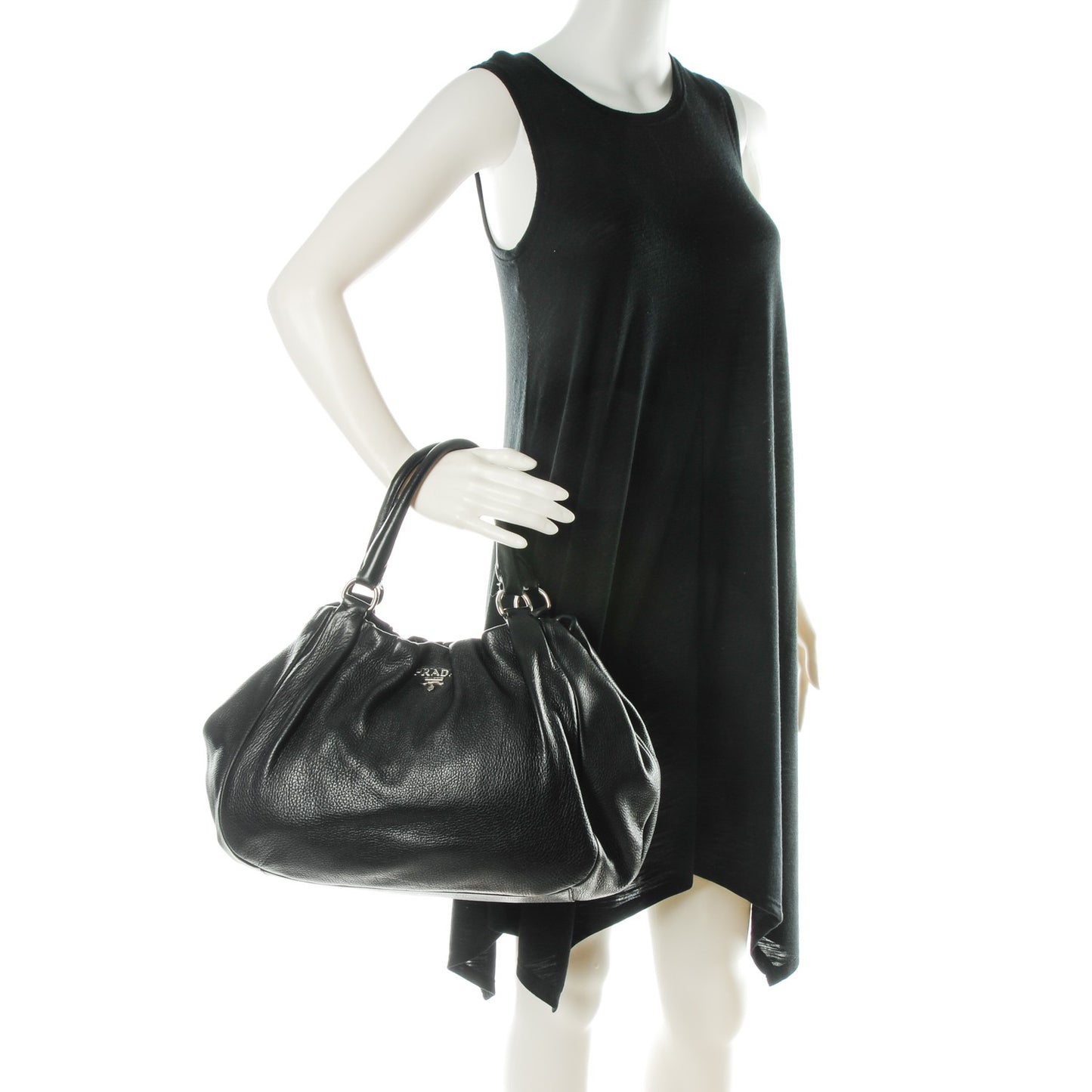 Deerskin Shoulder Bag Black