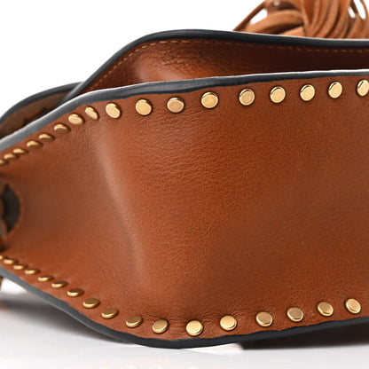 Chloe Calfskin Braided Mini Hudson Shoulder Bag Caramel 9 of 10