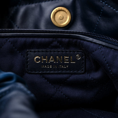 Chanel Shaded Calfskin Quilted Chanel 22 Blue Dark Blue 7 of 10