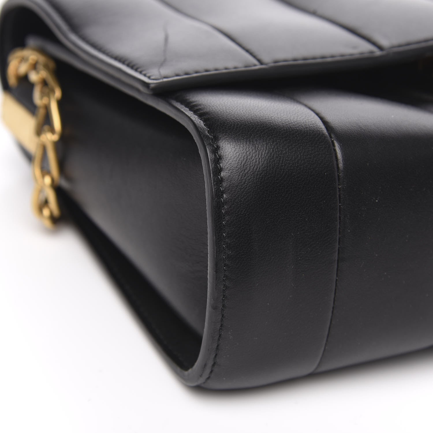 Celine Lambskin Quilted Shoulder Bag Black 7 of 12