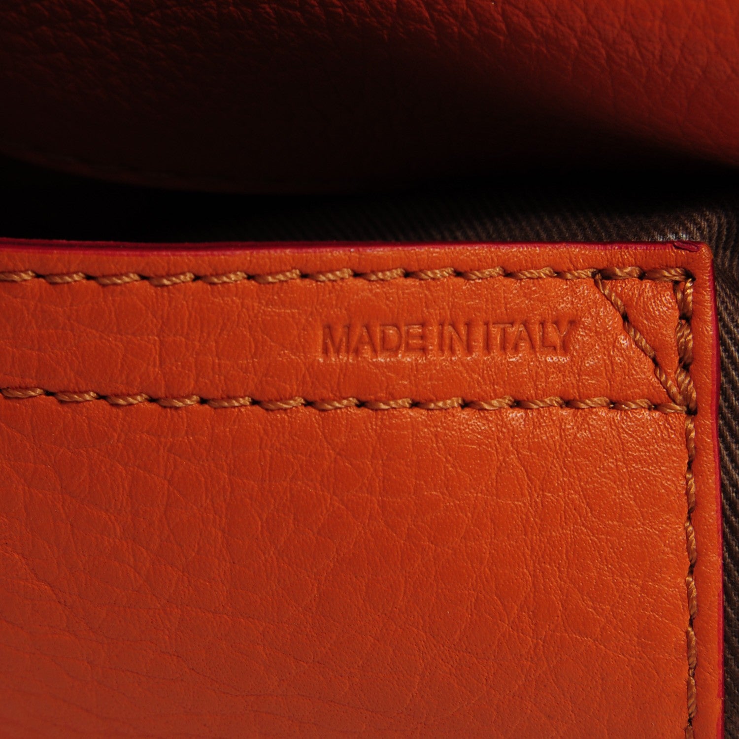 Chloe Grained Calfskin Medium Marcie Saddle Bag Orange 8 of 10