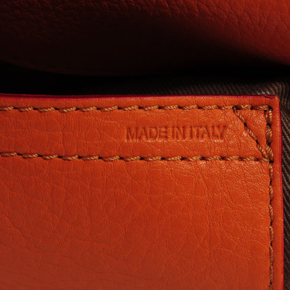 Chloe Grained Calfskin Medium Marcie Saddle Bag Orange 8 of 10