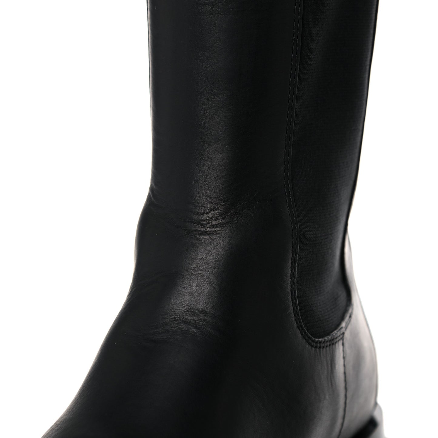 Calfskin The Lug Chelsea Boots 37.5 Black