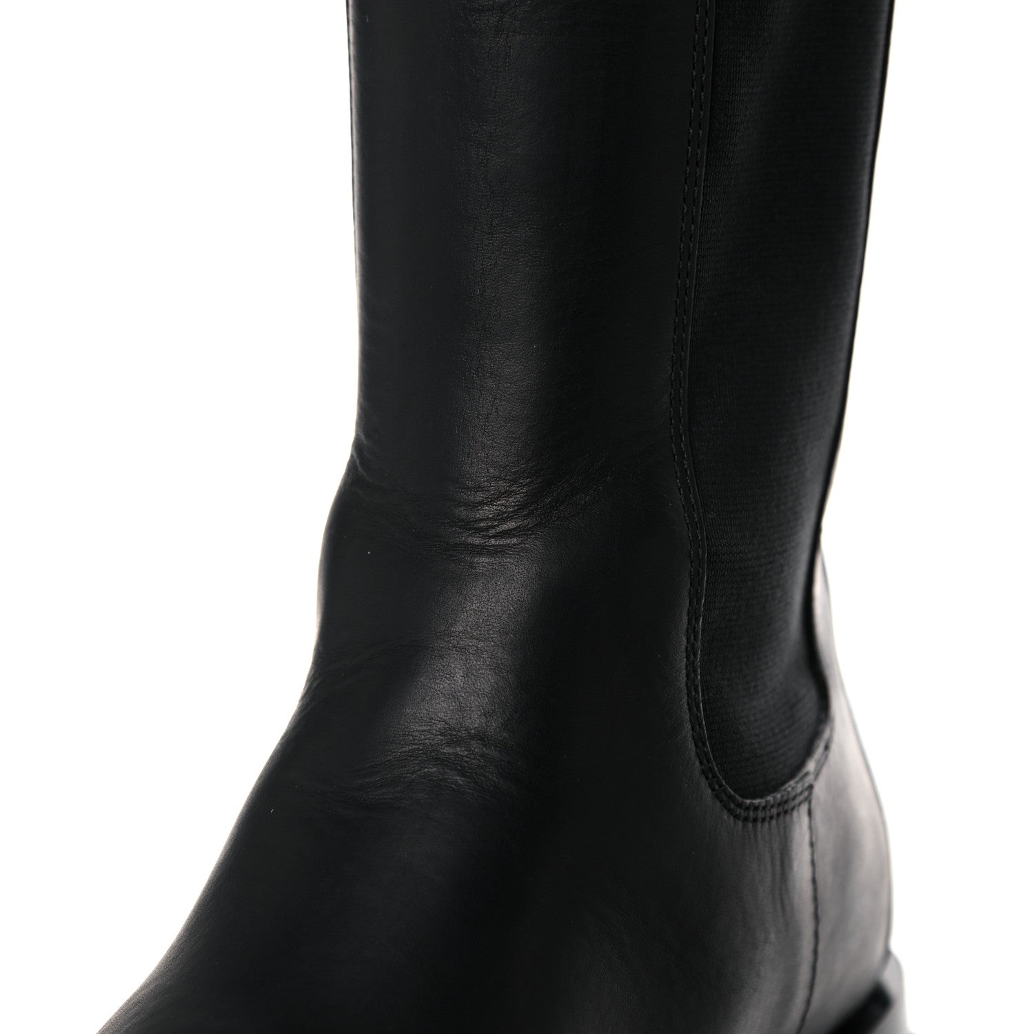Bottega Veneta Calfskin The Lug Chelsea Boots 37.5 Black 14 of 16