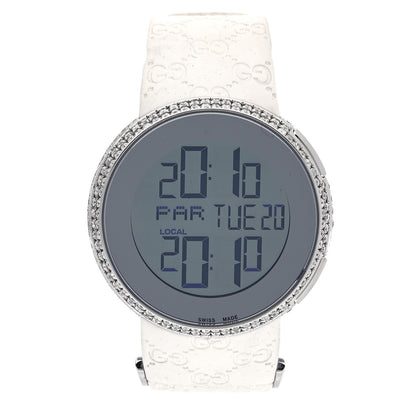 Gucci Stainless Steel Rubber Diamond 40mm Digital I-Gucci Watch 1 of 5