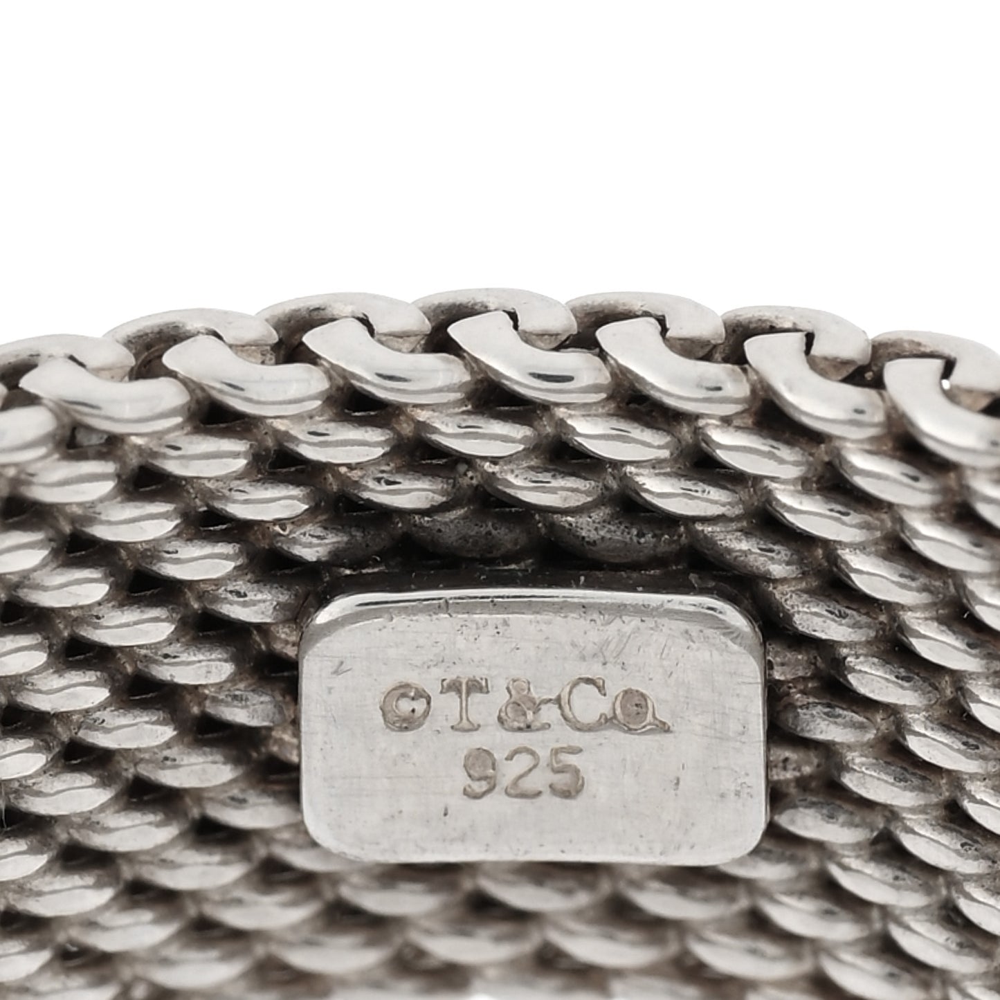 Sterling Silver Diamond Somerset Mesh Ring 49 5