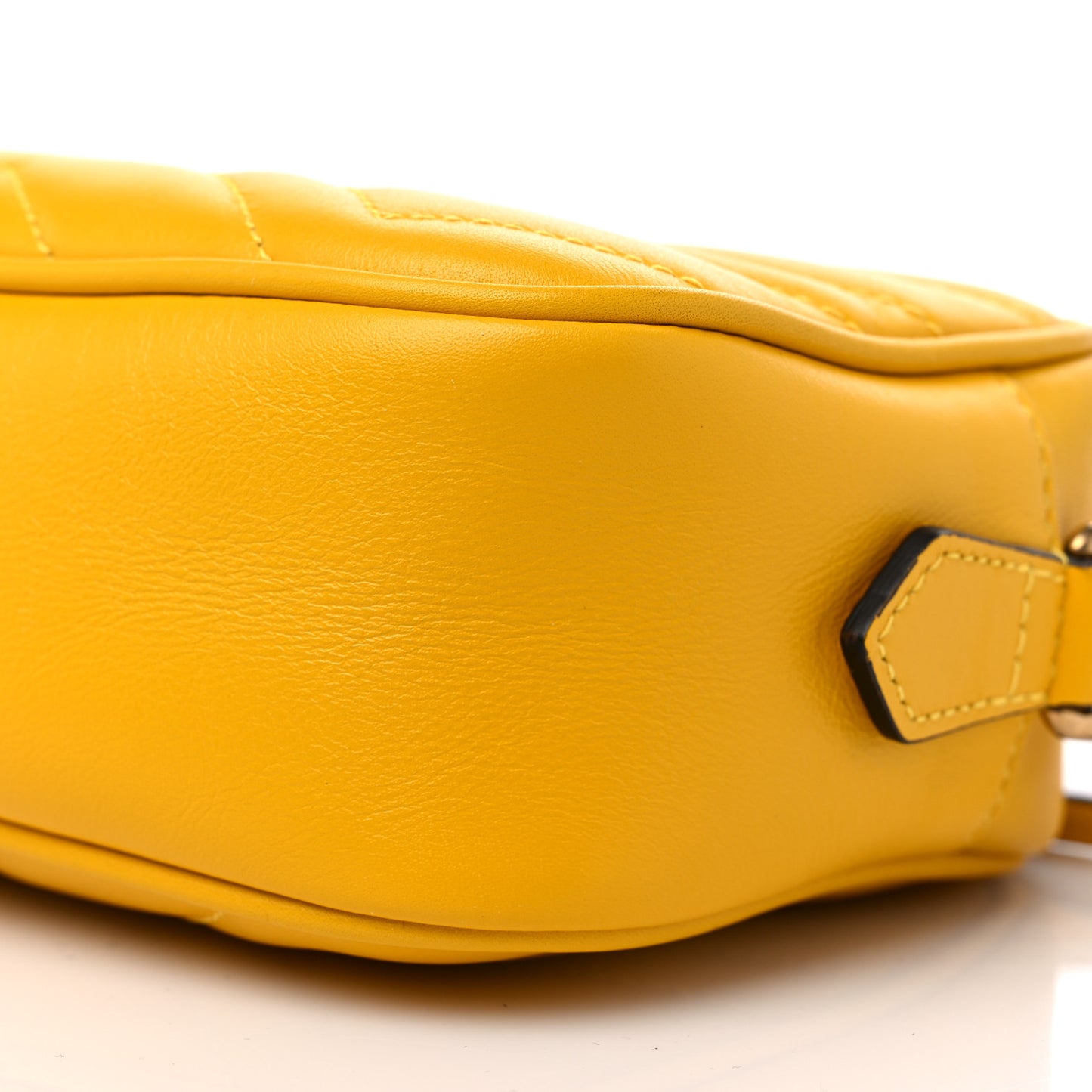 Calfskin Matelasse Mini GG Marmont Chain Shoulder Bag Stone Topaz