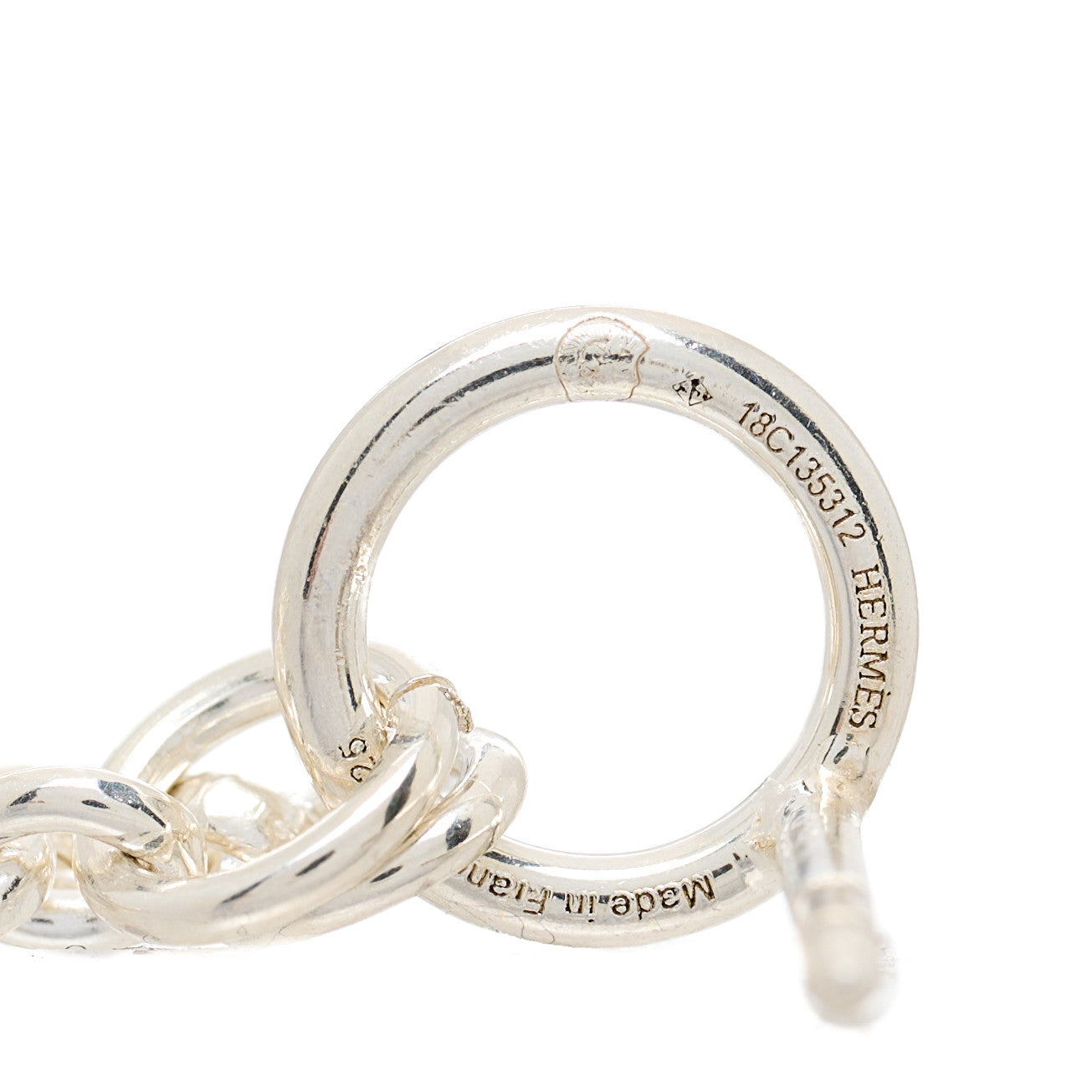 Hermes Sterling Silver PM Farandole Earrings 4 of 5