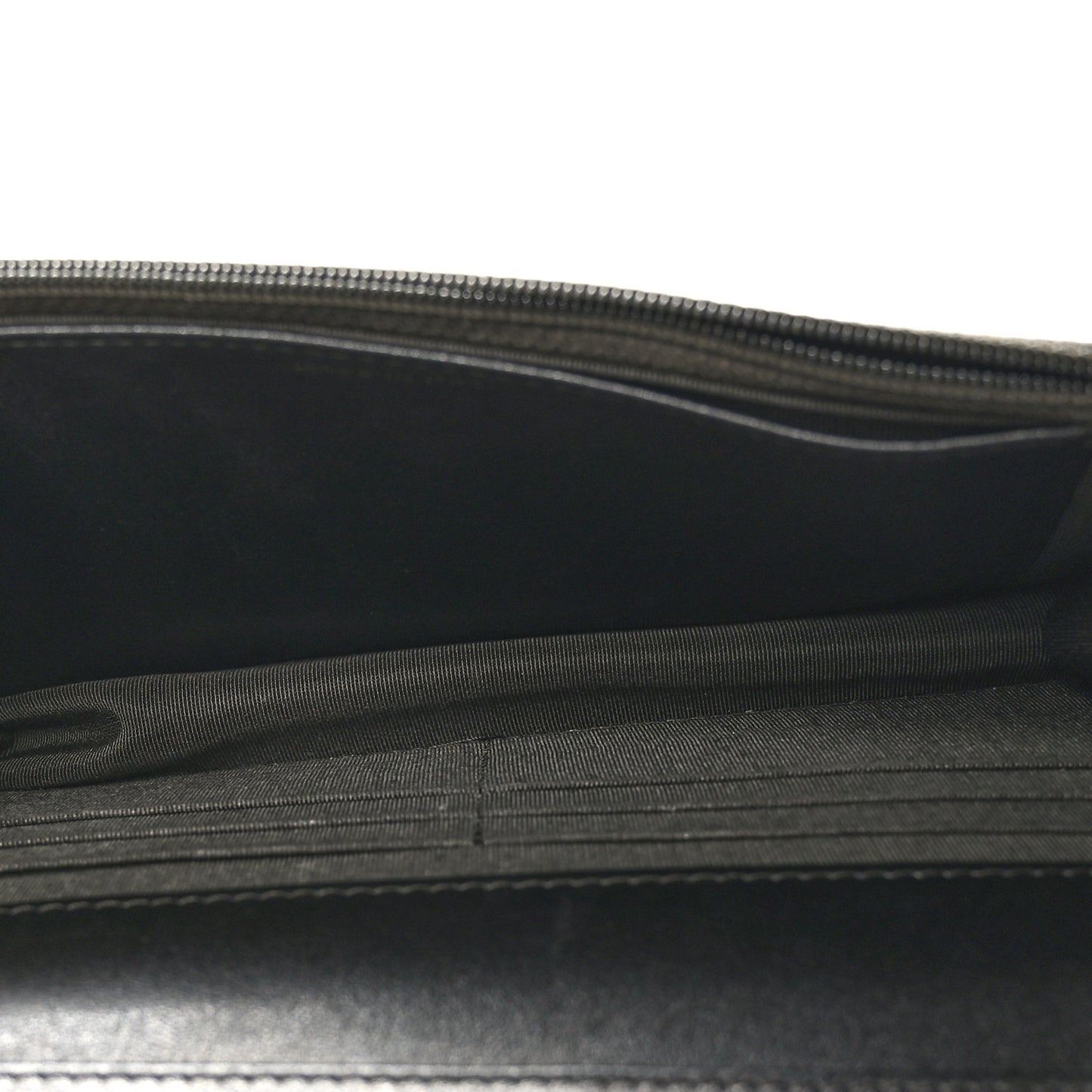 Metallic Calfskin Quilted 2.55 Reissue Wallet On Chain WOC Grey