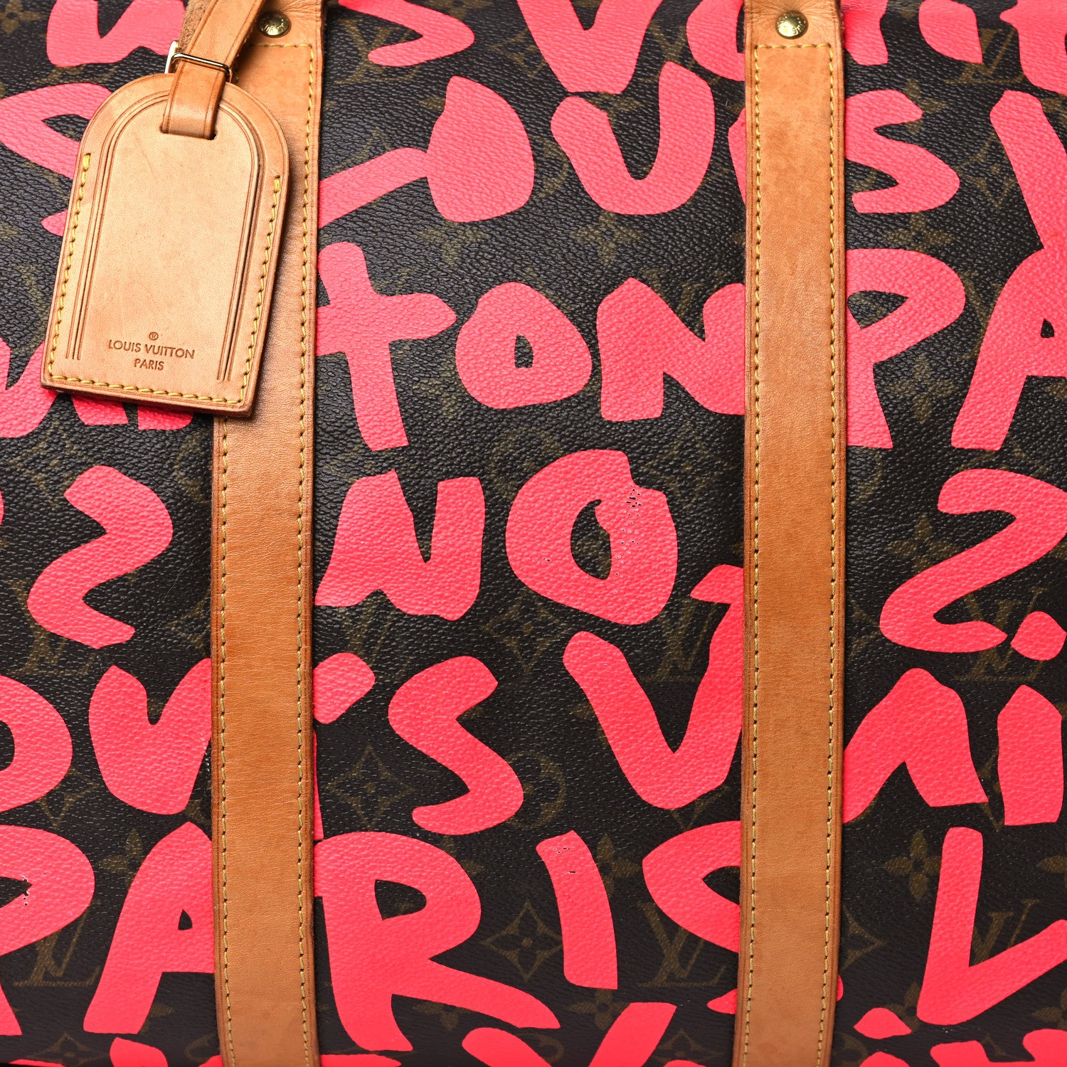 Louis Vuitton Monogram Graffiti Keepall 50 Fuchsia 7 of 10