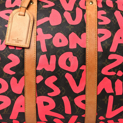 Louis Vuitton Monogram Graffiti Keepall 50 Fuchsia 7 of 10