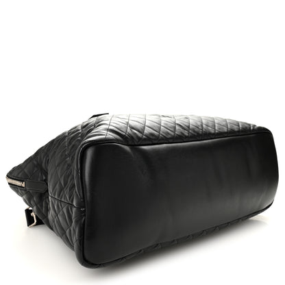 Saint Laurent Calfskin Quilted ES Giant Travel Bag Black 3 of 9