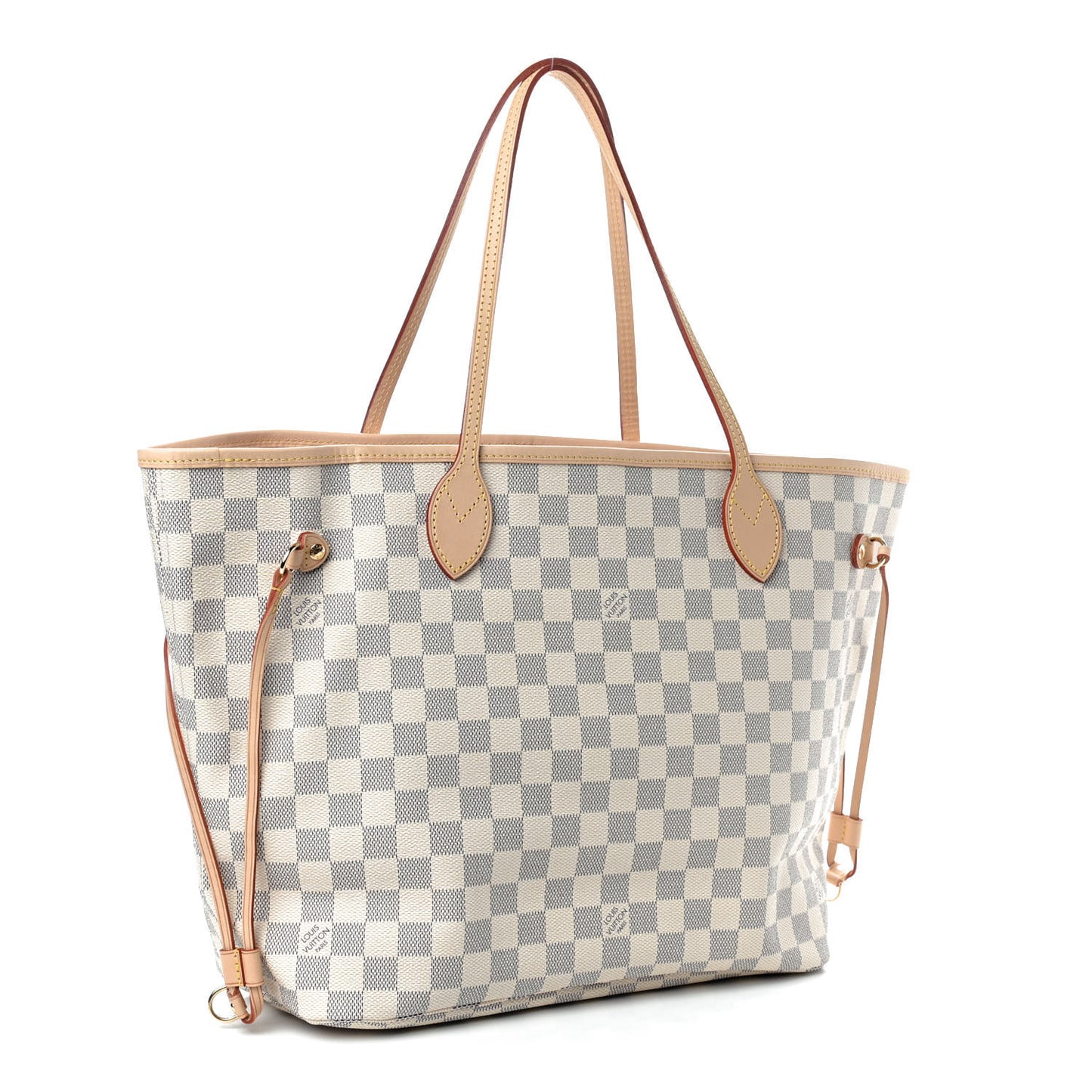 Damier Azur Neo Neverfull MM Rose Ballerine