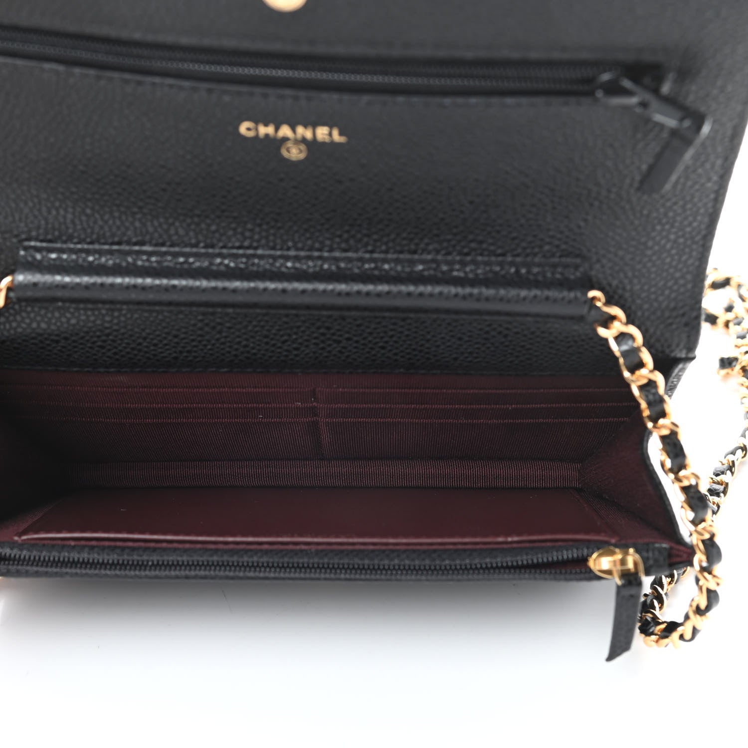 Chanel Caviar Quilted Wallet On Chain WOC Black 5 of 14