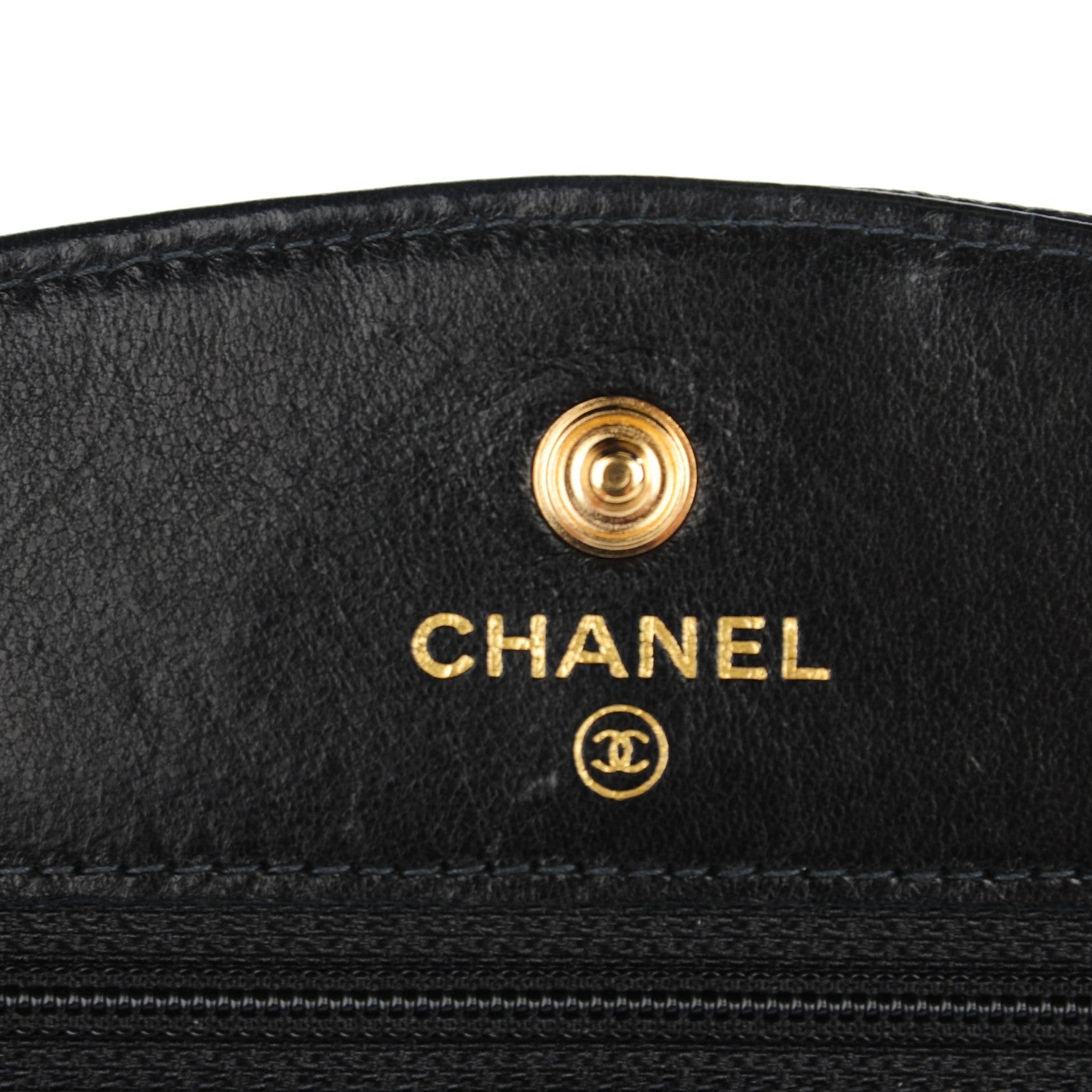 Chanel Caviar Timeless CC Wallet On Chain WOC Black 8 of 10