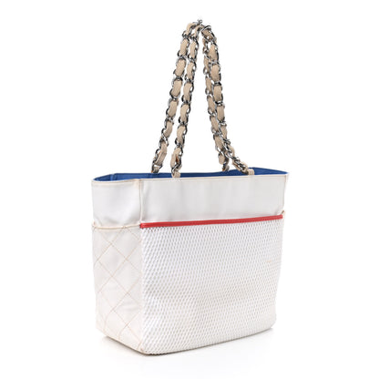 Chanel Canvas Quilted N°5 Shopping Tote Beige 3 of 10