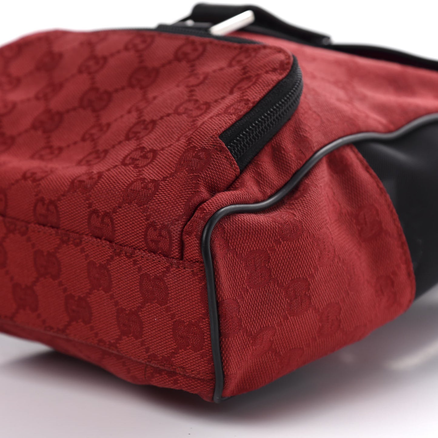 Monogram Flap Backpack Red