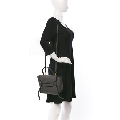 Celine Grained Calfskin Nano Belt Bag Grey 2 of 11