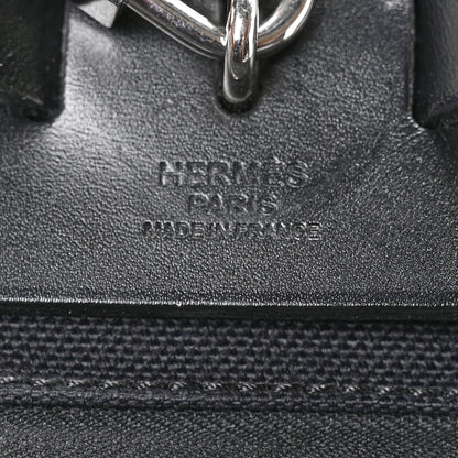Hermes Military Toile Vache Hunter Herbag Zip PM 31 Black 7 of 12