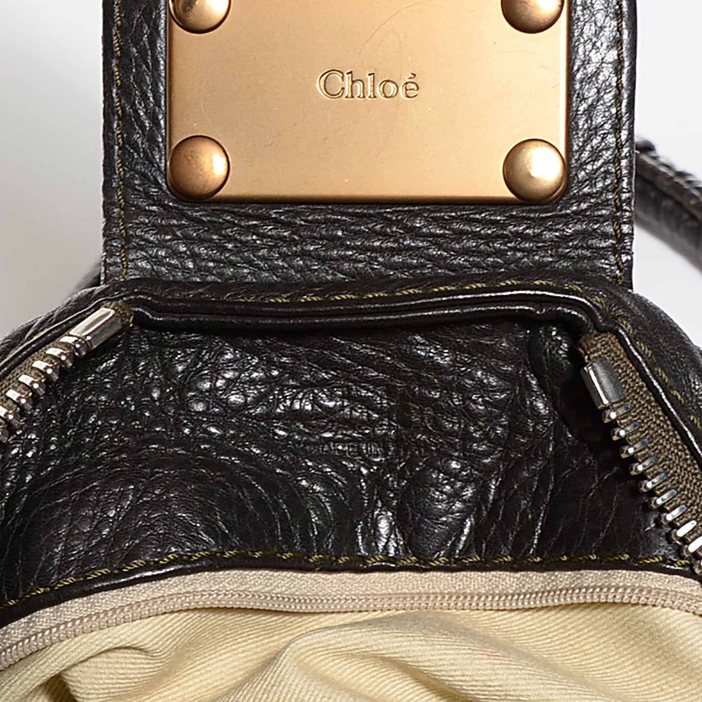 Leather Medium Paddington Satchel Brown