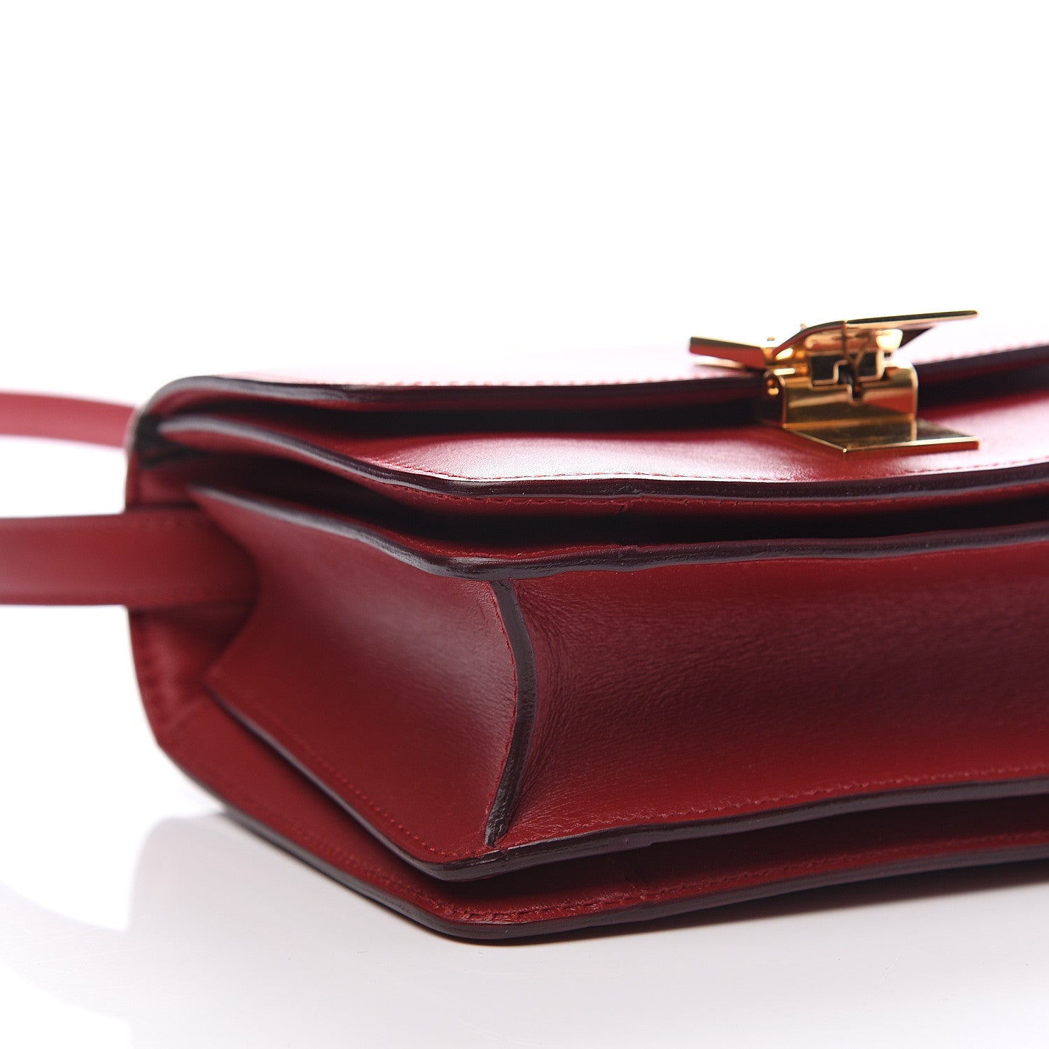Celine Smooth Calfskin Small Classic Box Flap Bag Red 8 of 12