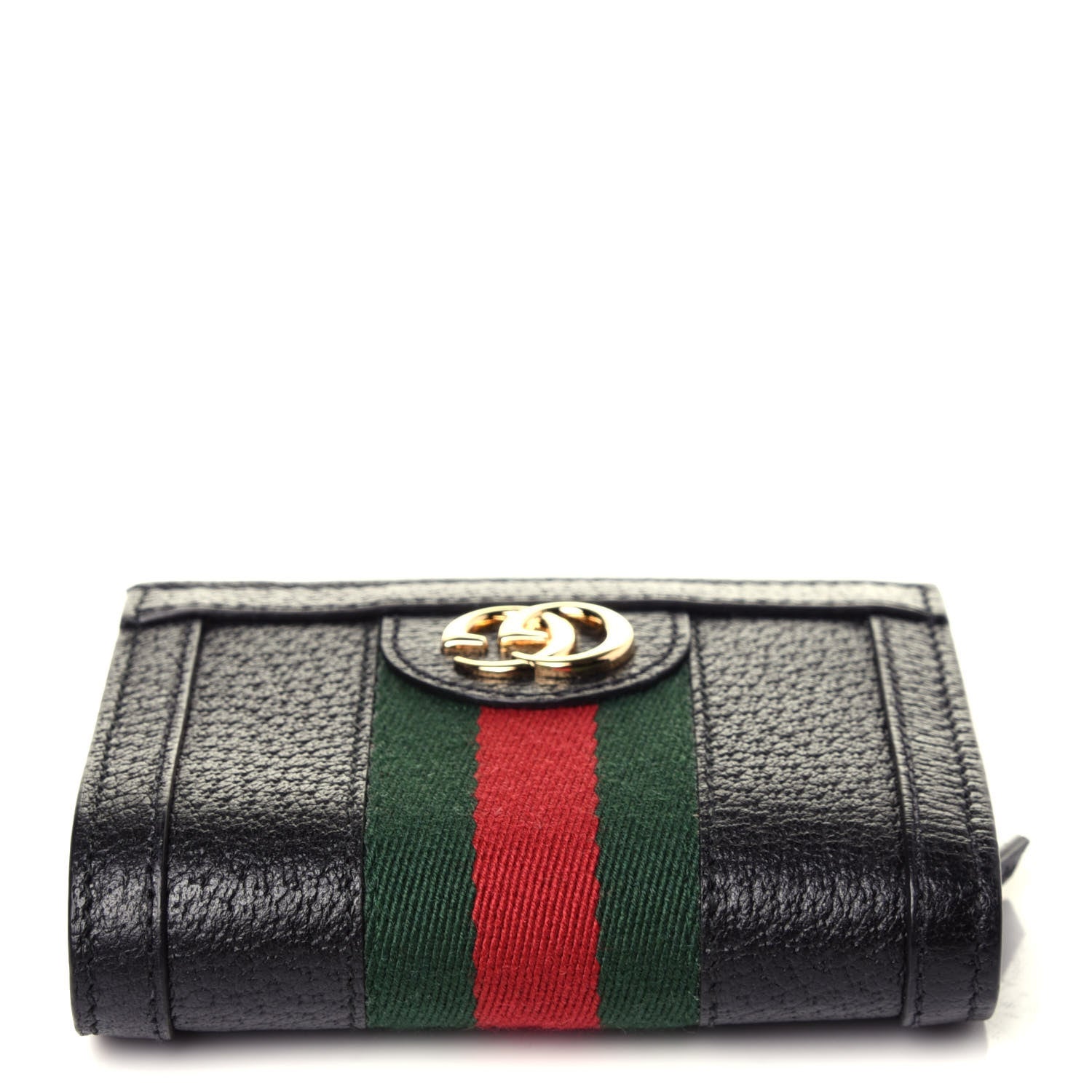 Gucci Calfskin Web Ophidia Card Case Black 9 of 9