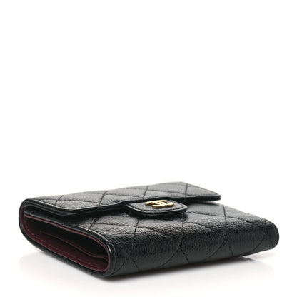 Chanel Caviar Quilted Compact Flap Wallet Black 4 of 9