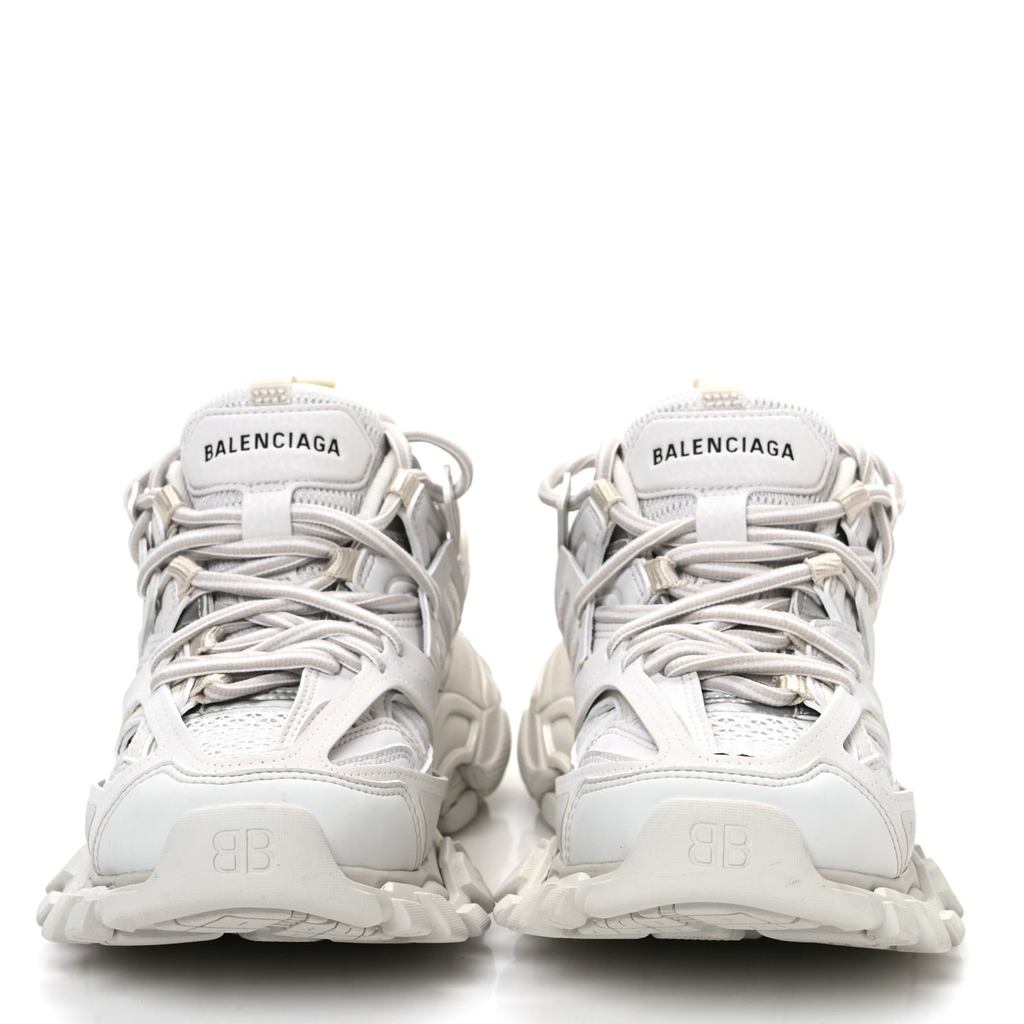 Rubber Mesh Fabric Monocolor Recycled Sole Womens Track Sneakers 35 White