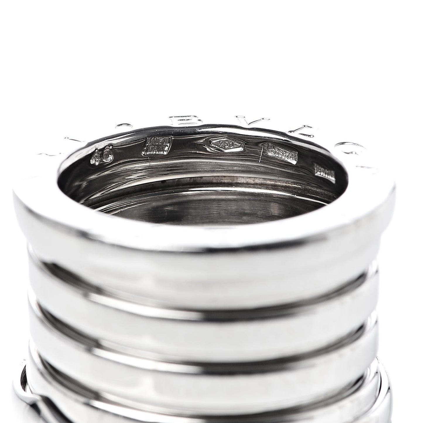 18K White Gold B.Zero1 Five-Band Ring 46 3.75