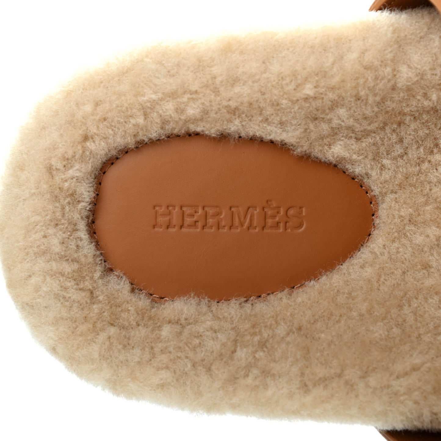 Suede Goatskin Woolskin Womens Chypre Sandals 38 Golden Beige