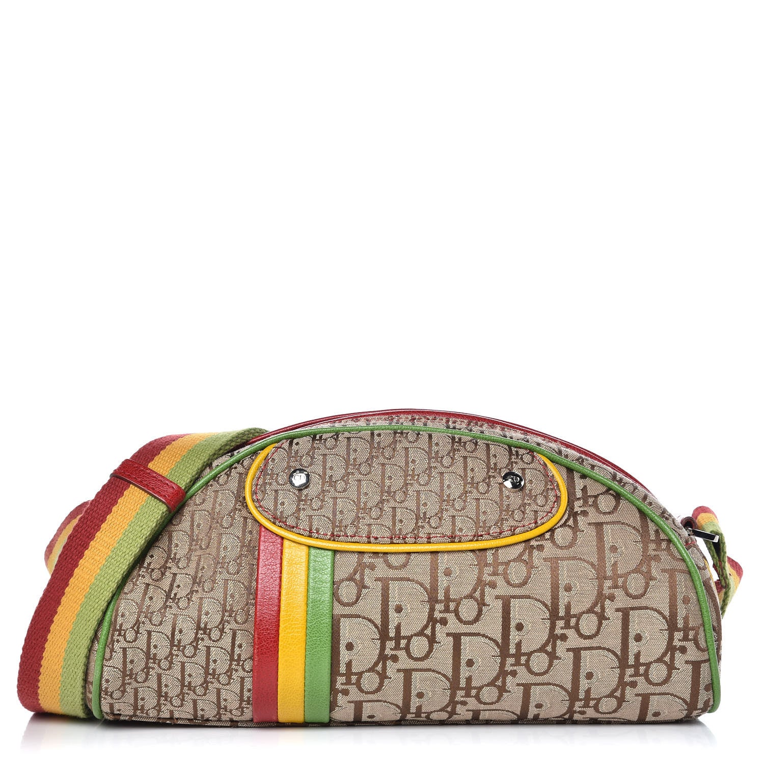 Christian Dior Monogram Rasta Shoulder Bag Beige 1 of 10