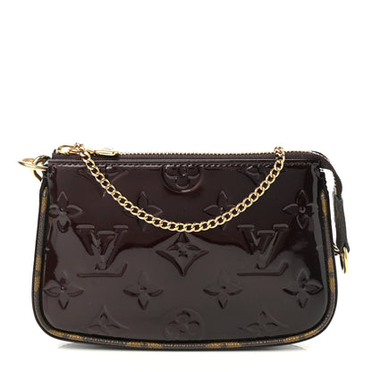 Louis Vuitton Vernis Monogram Mini Pochette Accessories Amarante 1 of 6