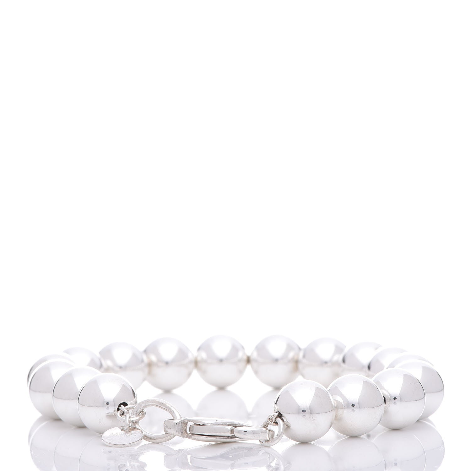 Tiffany Sterling Silver 10mm HardWear Ball Bracelet 3 of 6