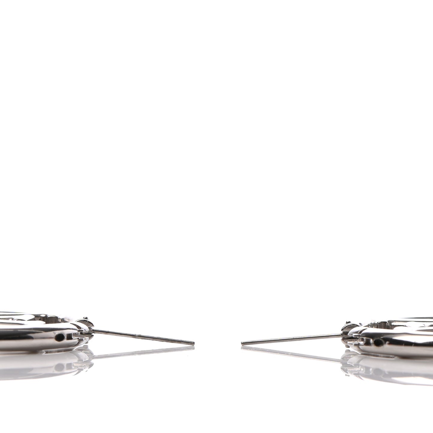 Palladium Louise Hoop Earrings Silver