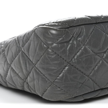 Chanel Aged Calfskin Quilted Large Reissue Camera Case Grey 9 of 12