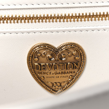 Dolce & Gabbana Calfskin Medium Devotion Crossbody Bag White 6 of 11
